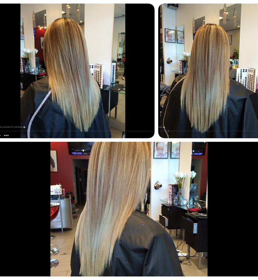 Hair and style work at InStyle Salon Johns Creek GA